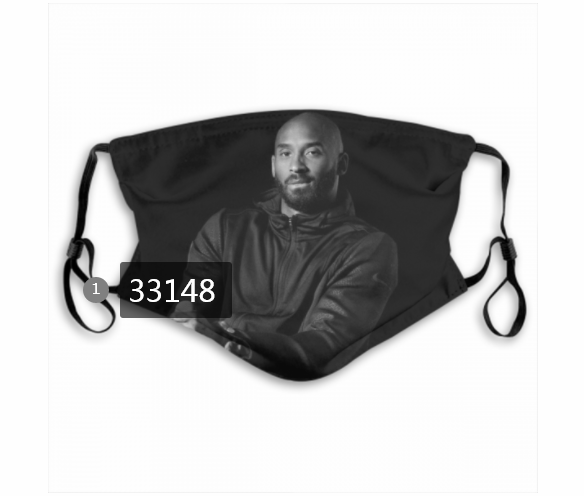 2021 NBA Los Angeles Lakers #24 kobe bryant 33148 Dust mask with filter->nba dust mask->Sports Accessory